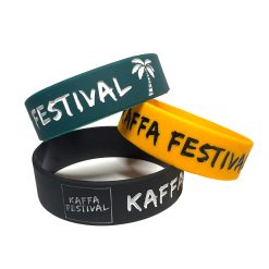 Alternative view of Siliconen polsbandjes met reliëf & kleurvulling