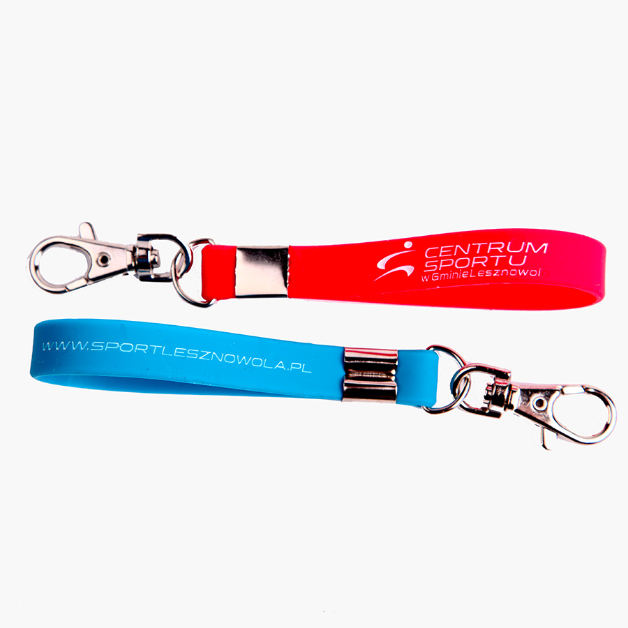 Siliconen sleutelhangers met bedrukking & debossing Siliconen sleutelhangers met bedrukking & debossing