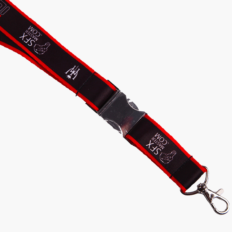Lanyards geweven of geborduurd met bedrukking