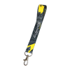 Dubbelzijdig bedrukte stoffen sleutelhanger mini lanyard