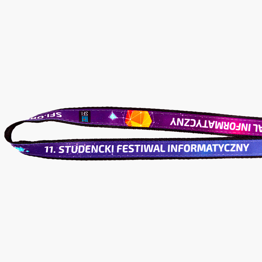 Lanyards geweven of geborduurd met bedrukking