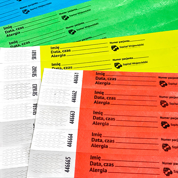Tyvek polsbandjes voor ziekenhuizen Tyvek polsbandjes voor ziekenhuizen