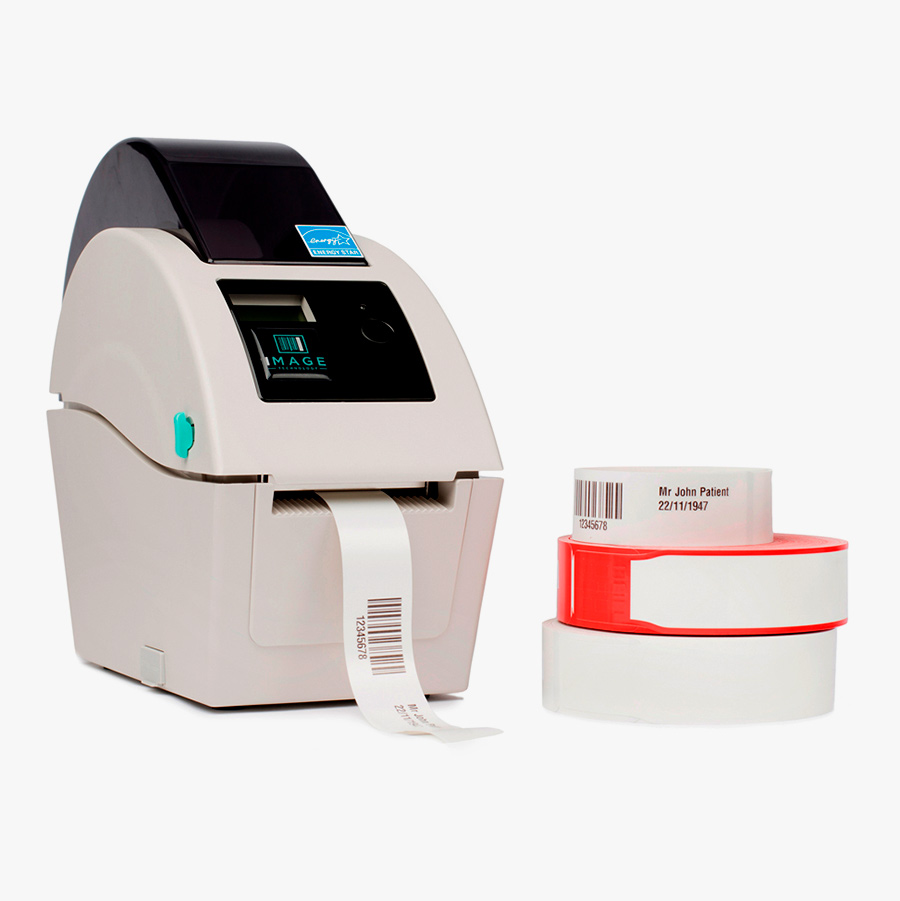 Cinta Thermal ziekenhuis polsbandjes, 100 stuks op een rol Cinta Thermal ziekenhuis polsbandjes, 100 stuks op een rol