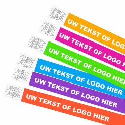 Cinta® Premium Polsbandjes voor Evenementen met zeefdruk in het wit