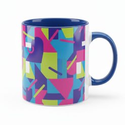 Witte mokken bedrukken met all-over opdruk | gekleurde binnenkant en oor Cintapunto®