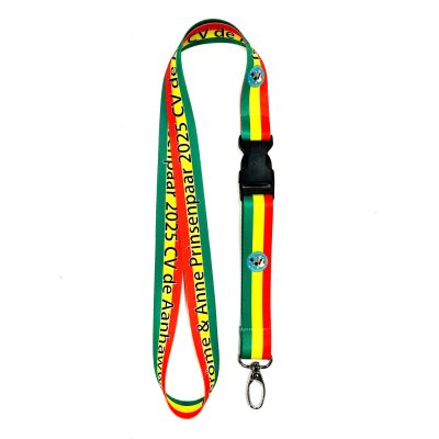 Lanyard met veiligheidssluiting en dubbelzijdige sublimatieprint