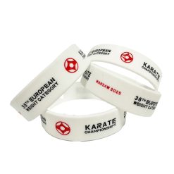 Alternative view of Siliconen polsbandjes met reliëf & kleurvulling